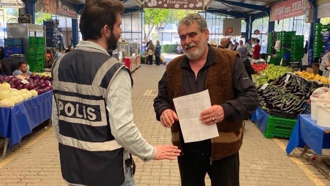 Gönen’de polisten bilgilendirme çalışması