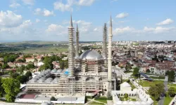 Selimiye Camii'nde restorasyon çalışmaları sürüyor