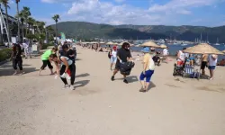 Marmaris plajları sezona hazırlandı  