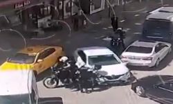 “Dur” ihtarına uymayan otomobilin çarptığı polis yaralandı