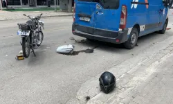 Karaman'da 2 araca çarpan motosiklet sürücüsü ağır yaralandı