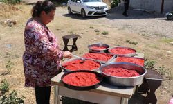 Malatya'da ev hanımlarının kış hazırlığı başladı