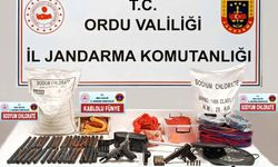 Ordu’da bir evde çok sayıda patlayıcı madde ele geçirildi