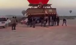 Kapadokya’da sıcak hava balonu ile otomobil çarpıştı