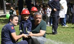 Minik öğrenciler fahri itfaiyeci oldu