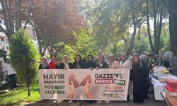 Afyonkarahisar’da Gazze için hayır çarşısı kuruldu