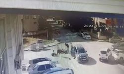 Elazığ’da motosiklet ile otomobilin çarpışma anı kamerada