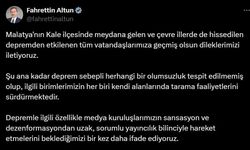 İletişim Başkanı Altun’dan Malatya’daki depremle ilgili açıklama