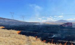 Malatya’da bin dönümlük anız yangını kontrol altına alındı