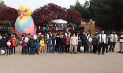 Yetim çocuklar Gaziantep Doğal Yaşam Parkı'nı gezdi