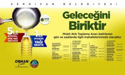 5 litre atık yağ biriktirene 1 litre ayçiçek yağı hediye