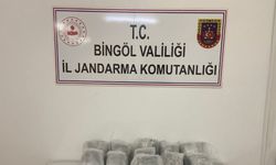 Bingöl’de 20 kilo esrar ele ele geçirildi