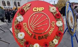 Edirne’nin kurtuluş gününde CHP’nin çelengi sahipsiz kaldı