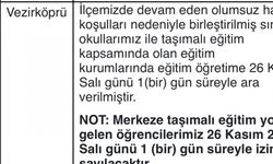 Samsun’da eğitime kar engeli