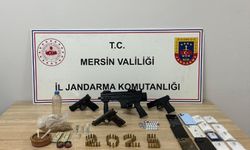 Mersin'de uyuşturucu ve silah ticareti yapan 3 şüpheli tutuklandı