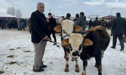 Ağrı Hayvan Pazarı’nda dondurucu soğuk çileye dönüştü