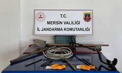 Mersin'de 5 kişi define ararken suçüstü yakalandı