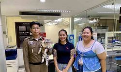 Tayland’da polisleri ısıran kedinin sabıka fotoğrafı çekildi, pati izi alındı