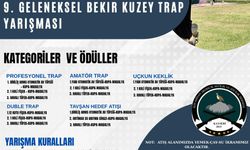 9. Geleneksel Bekir Kuzey Trap yarışmaları 28-29 Haziran’da yapılacak