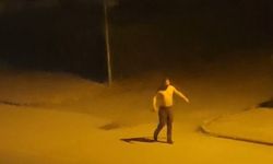 Elinde bıçakla sokak ortasında bağırdı: "Adam olun lan, ben buradayım"