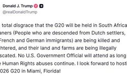ABD Başkanı Trump’tan G20 Zirvesi tepkisi: "Güney Afrika’da yapılacak olması tam bir rezalet"
