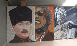 Atıkları sanat eserine dönüştürdü, tabloları tüm dünyada yer buldu