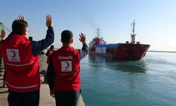 19. İyilik Gemisi Gazze’ye insani yardım için Mersin’den yola çıktı