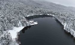 Bolu'nun incisi beyaza büründü, ortaya kartpostallık görüntüler çıktı