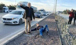 Hurdaya dönen araçtan yaralı kurtuldu