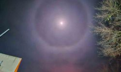 Muratlı semalarında ‘Ay Halesi’ görüldü