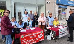 Emekliler, bütçeden paylarını istemek için sokağa indi