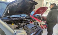 Ardahan'da Sibirya soğukları başladı, Göle eksi 36'yı gördü