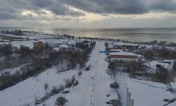 'Cevizler diyarı' Adilcevaz'da kartpostallık kış manzarası