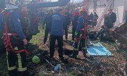 Ağaç dalı toplayan kadın 20 metrelik su kuyusuna düştü