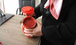 Çarşamba'nın tescilli lezzeti 'biber tuzu' sofraları süslüyor