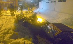 Hakkari'de istinat duvarı çöktü