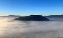 Menteşe'de sis denizi görsel şölen sundu