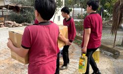 Mersin'de Tekmen Ortaokulu'nda Yardımlaşma Seferberliği