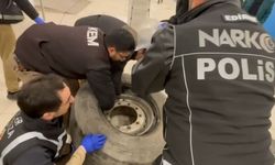 Tırın lastiğinden 22,5 kilogram uyuşturucu çıktı