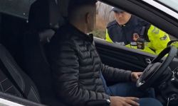 Tokat'ta kemer takmayan sürücüye kibar uyarı