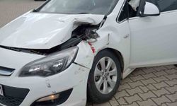 Tren hemzemin geçitte araca çarptı: 3 yaralı