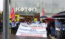 Mersinli emekliler “Sefalete hayır” dedi