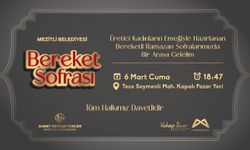 Üretici kadınların emeği Mezitli’de Bereket Sofrasına taşınıyor