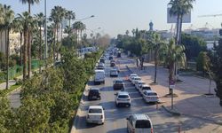 Mersin’de haftanın son mesai günü olan 13 Mart’ta trafiğin durumu