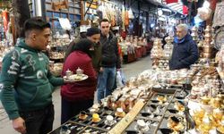 Bakır ustalarının bayram öncesi yoğun mesaisi