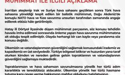 MSB: 'Türk hava sahasına yönelen balistik mühimmat Doğu Akdeniz'de etkisiz hale getirildi'