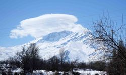 Munzur Dağı'nda mercek bulutu oluştu
