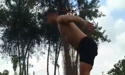 Şelalede suya atlayan kişiye ceza