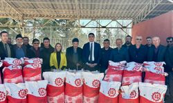 75 çiftçiye 3 bin dekarlık tohum desteği