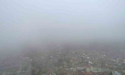 Bursa'da şehrin üzerine sis çöktü